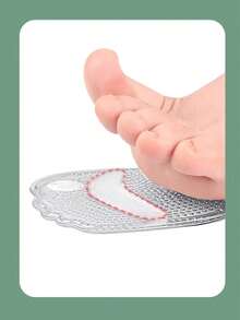 Silicone Half Insole For High Heels, Women's Anti-Slip Cushioning Shoe Pads For Front Of Foot Padding - Clear - View 6
