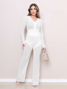 Women Dresses - 白色 - 查看 1