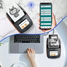 Impresora Térmica Mini Portátil De Color Naranja Con Bluetooth, Tipo Moderna Y Profesional - Naranja - Ver 5
