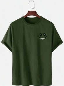 Men T-Shirts - 軍綠色 - 查看 2