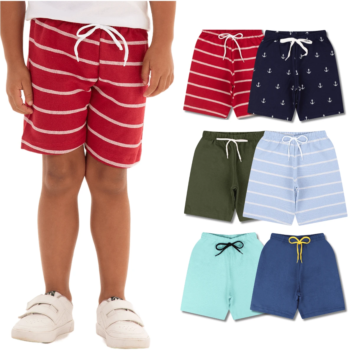 Young Boys Shorts - Multicolor - View 1