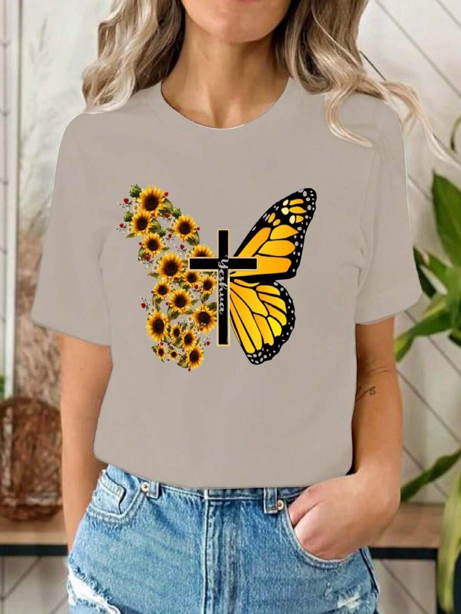 Women T-Shirts - 灰色 - 查看 1