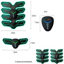 Electro Estimulador Muscular Vak Ems Pro Pad 8 Abdominales - Negro - Ver 6