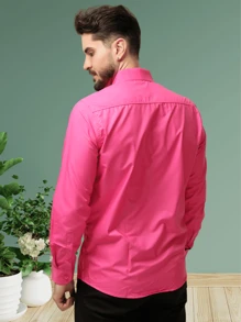 Men Shirts - ピンク - チェックする 5