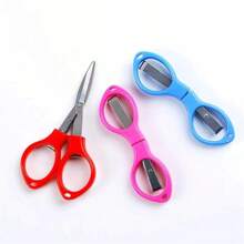 1pc Exquisite Folding Small Scissors, Zinc Alloy 8-Shaped Stretch Paper-Cutting Scissors, Multi-Functional Scissors For Office, Outdoor Travel, And Fishing Back To School,Back To School,School Supplies