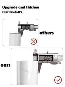 1 Roll Pvc Material White Marble Printed Sticker, Protect Kitchen Countertops And Cabinets, Oil-Proof, Waterproof, Suitable For Cabinet Drawers Home Renovation - White - View 6