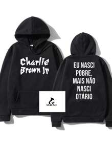 Men Hoodies - 黑色 - 查看 1