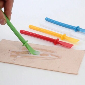 2-20 件皮革胶涂抹器 PP 胶刷手持式便携式清洁器适用于钱包皮革钱包手工艺品制作供应