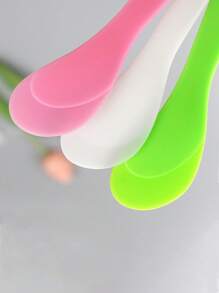 100 Miếng Dùng một lần Mini Nhựa Mỹ phẩm Xẻng Cái thìa , Pha trộn Gậy Đối với Kem dưỡng da mặt , Kem dưỡng mắt , Thuốc nhuộm tóc , DIY Mặt nạ , Bùn Pha trộn Công cụ - Nhiều màu - Xem 4