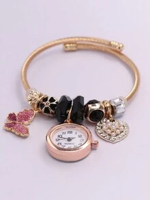 Women's Quartz Watches - 黑色 - 查看 3