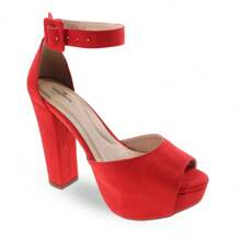 MODARPE Women Heeled Sandals - 紅色 - 查看 1