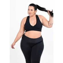 Plus Size Sports Tees & Tanks - màu đen - Xem 1