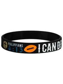 1 cái/3 cái Bóng bầu dục Bóng đá Silicone Băng tay Cao su Vòng tay - màu đen - Xem 5