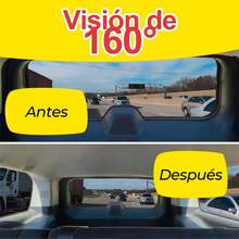 Espejo Retrovisor Universal Para Interior De Coche - Negro - Ver 4