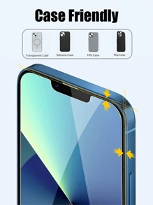 3 件高清钢化玻璃屏幕保护膜，1：1 视网膜显示屏质量，防刮、防碎、耐用，兼容 X/XR/11/12/13/14/15/16/17/17 Air/17 Pro/17 Pro Max 系列 - 無色 - 查看 4