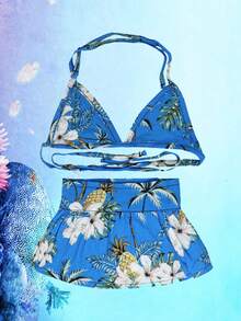 1pc Pet Bikini Set Swimsuit Beachwear For Cat And Dog, Suitable For Spring And Summer - Blue - View 4