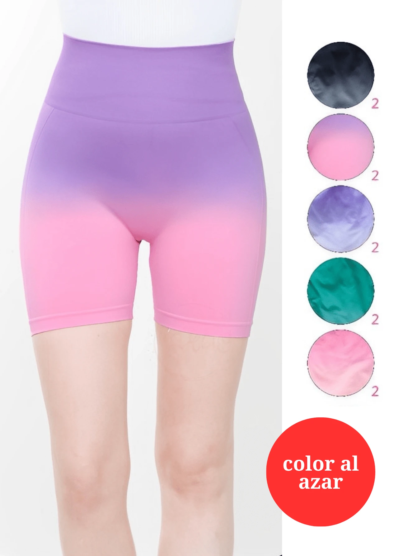 Biker deportivo bicolor unitalla color al azar BELLA MODA - Multicolor - Ver 1