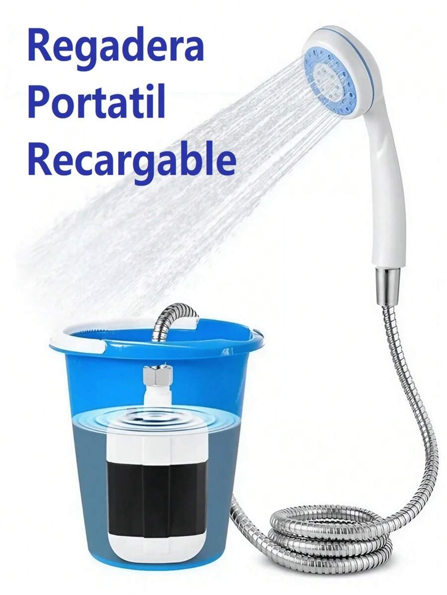 Regadera Portatil Recargable Ducha Camping - Multicolor - Ver 1