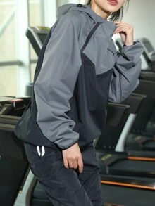 Women's Sweating Fitness Set, Professional Sportswear For Weight Loss Training - Grey - View 6