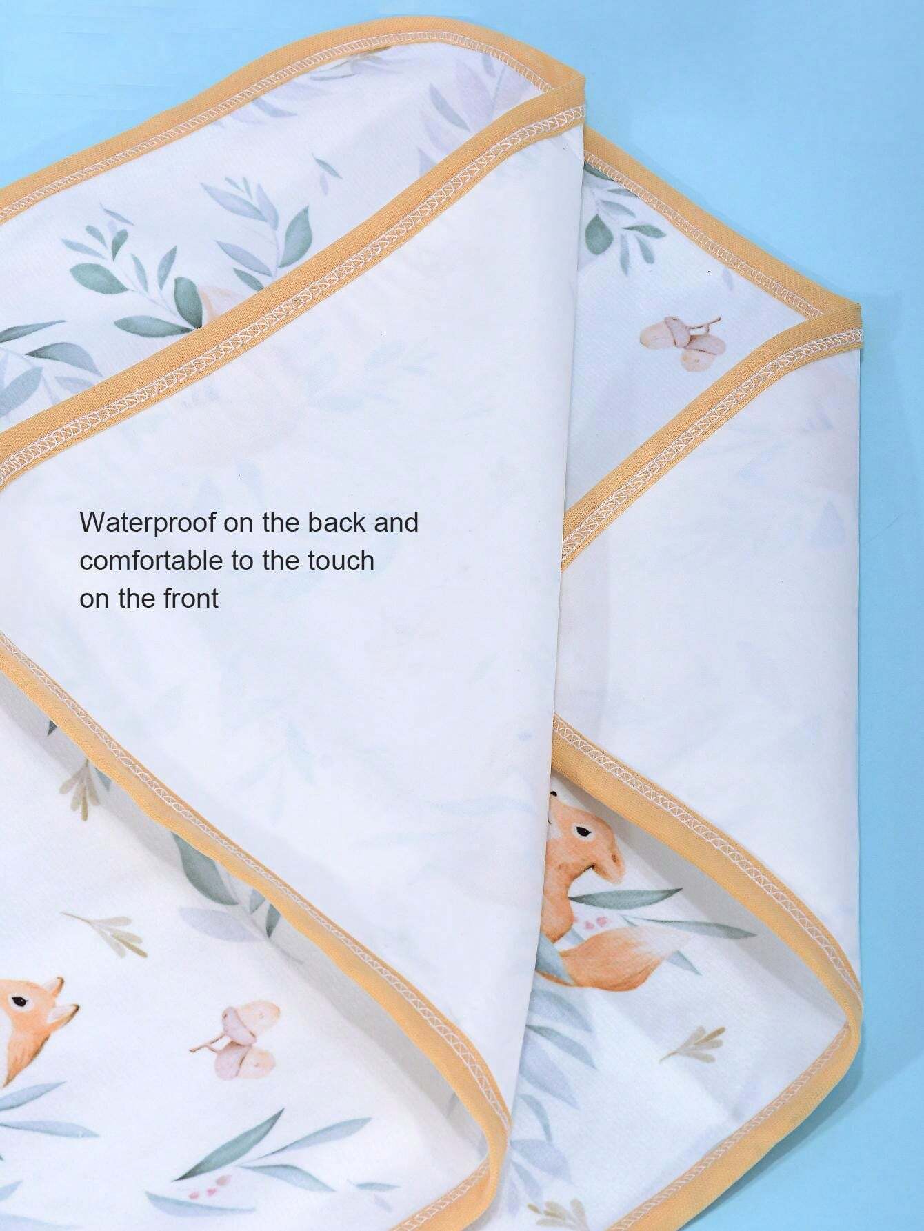 1pc Waterproof & Breathable Baby Changing Pad, Double Sided Bed Pad