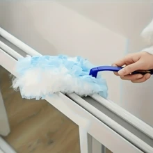 Disposable Chicken Feather Duster With Static Electricity, Household Cleaning Tool For Thorough Cleaning - White - View 5