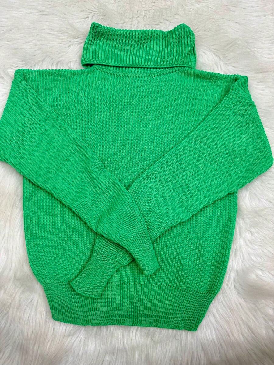Women Knit Tops - Màu xanh Bạc hà - Xem 1