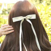 12入組女孩髮飾,長尾蝴蝶結髮夾和配有蝴蝶結的頭帶（混色） - 彩色 - 查看 6
