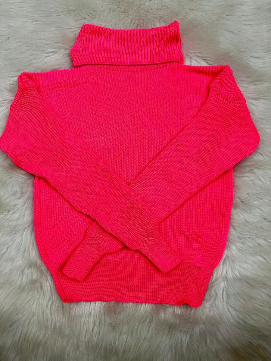 Women Sweaters - Coral Pink - View 1