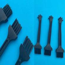 Six Two-Color Keyboard Cleaning Brushes, Camera Lenses, Knitted Brushes, Screen Dust Removal, Small Brush Accessories, Tools - Blue - View 2