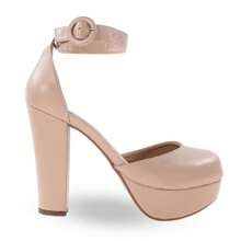 Women Heeled Sandals - 米色 - 查看 3