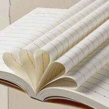 A5/A6 口袋笔记本，带 128 个水平线/空白/方格内页，学校用品，返校 - 杏色 - 查看 4