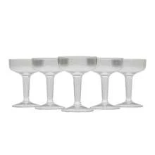 Copa Para Cocktail De Plástico Transparente (12 Piezas) - Blanco - Ver 2