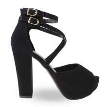 MODARPE Women Heeled Sandals - màu đen - Xem 3