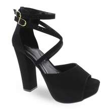 MODARPE Women Heeled Sandals - màu đen - Xem 2