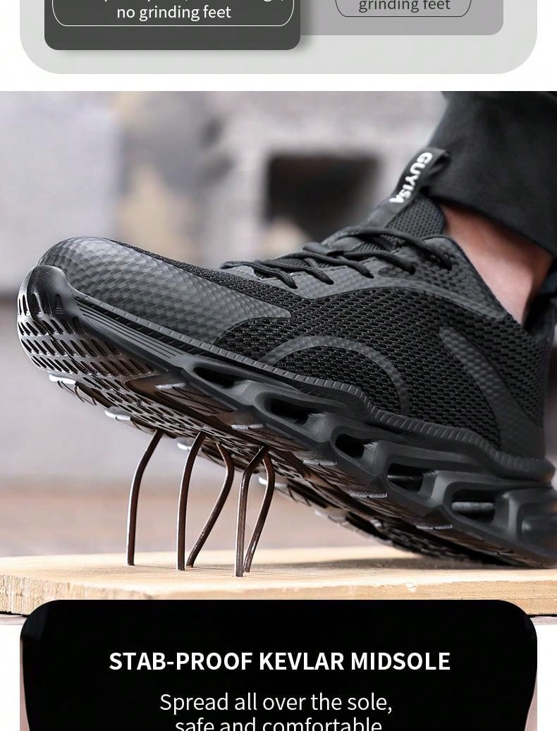 Safety Shoes Men's Steel Toe Indestructible Four Seasons Comfort Ultra