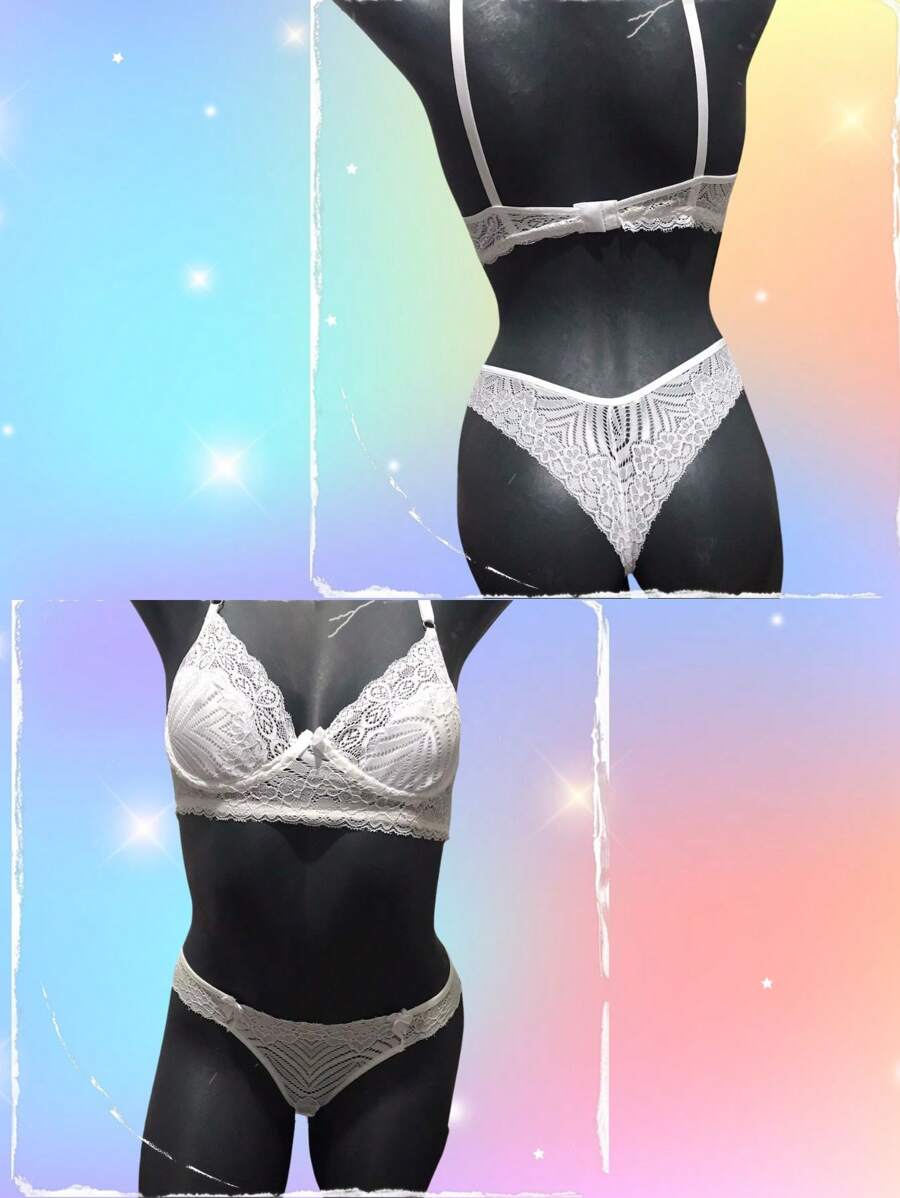 Women Sexy Lingerie Sets - 白色 - 查看 1