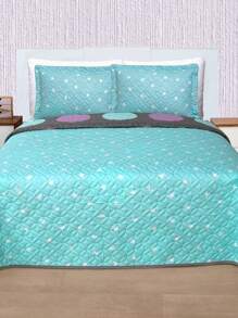 Home Elephant Edredón Ligero Matrimonial Gris Círculos Dos Vistas Magic - Gris - Ver 5