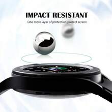 6 sztuk szkła hartowanego kompatybilnego z Galaxy Watch 5 4 3 42mm 44mm 40mm 46mm folia przeciw zarysowaniom Watch4 klasyczne folie ochronne na ekran prezent na urodziny, rodzinę, przyjaciół folia ochronna na ekran zegarka, etui na zegarek, akcesoria do zegarków