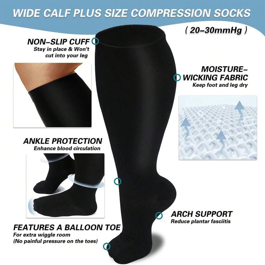 Big And Fat Pressure Socks Exercise Fitness Compression Socks Mountain