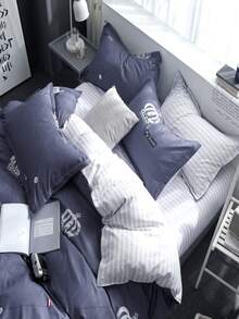 Polyester Nhuộm Giường đơn Vỏ gối Với Hoạt động In ấn - Nhiều màu - Xem 5