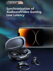 Lenovo LP75 Bluetooth Earphones, Hanging Ear Style With Digital Display, Ultra-Long Battery Life 5.3H, HIFI Sound, Low Latency, Music, Gaming, Running, Waterproof, Microphone, Wireless Headphones