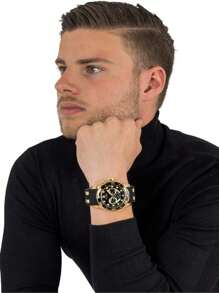 Men's Quartz Watches - Black - View 5