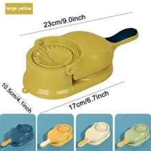 1pc 2-In-1 Dumpling Wrapper Maker, Creative Dumpling Making Machine, Kitchen Diy Dumpling Making Tool, Manual Corn Cake Maker, Dumpling Press Mold And Noodle Press, Kitchen Gadget And Tool, Small Kitchen Appliance - Blue - View 7