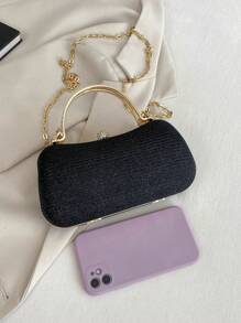 Bolso De Mano Elegante Para Fiestas - Negro - Ver 5