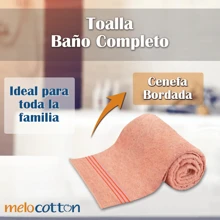 Toalla de baño completa colores varios tamaño 150x80cm peso 600g suave y absorbente ideal para hogar hotel spa playa adultos y niños secado rápido textil premium uso diario - Verde - Ver 6