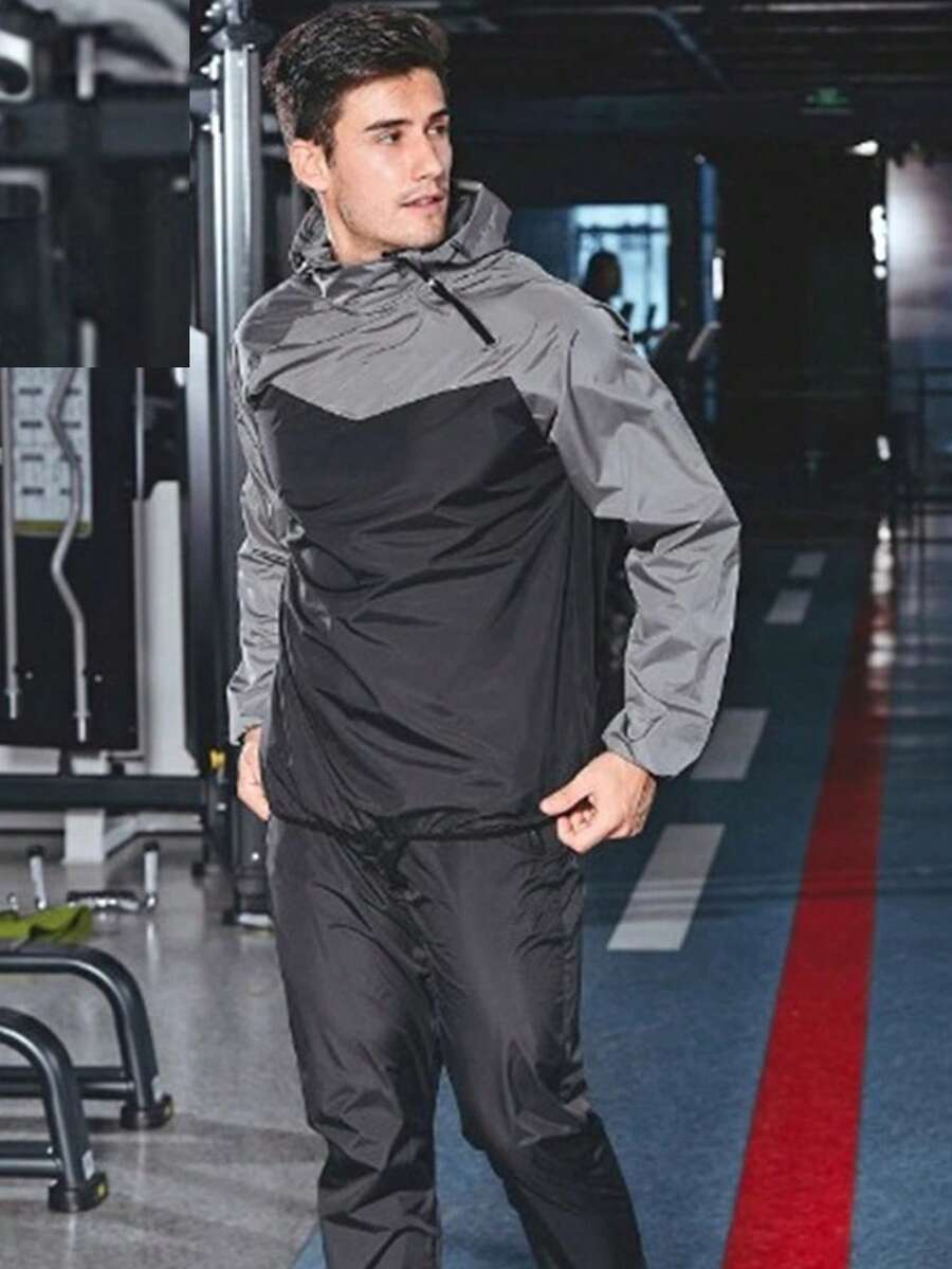 Men's Professional Sports Fitness Sweatsuit, Thermal Sauna Suit For