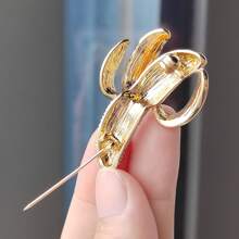 1 Peça Broche Criativo Estilo Coreano Com Design De Formato De Banana Fofa E Decorado Com Pedras, Para Roupas, Bolsas, Crachás, Etc.