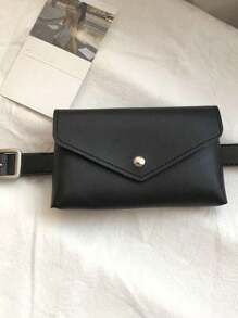 Bolsa de cintura negro de moda, adecuada para uso diario de mujeres y regalo para cita