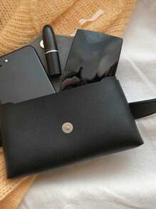 Bolsa de cintura negro de moda, adecuada para uso diario de mujeres y regalo para cita