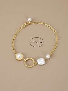 1 Pieza De Pulsera De Acero Inoxidable Para Mujeres, Accesorio De Verano Para La Mano